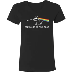 Bark Side Of The Moon - Ladies T-Shirt V-Neck - Pet Home | The Perfect Pet Supplies Shopping Experience