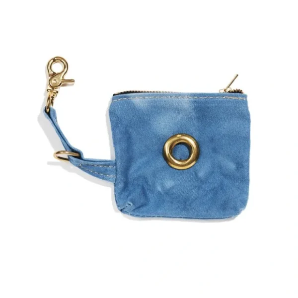 Basic Blue Cotton Canvas Poop Bag Pouch - Pet Home | The Perfect Pet Supplies Shopping Experience