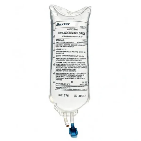 Baxter I/V Fluid 0.9% Sodium Chloride 1 Litre AHB1324 - Pet Home | The Perfect Pet Supplies Shopping Experience