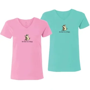 Be Kind To Otters - Ladies T-Shirt V-Neck - Pet Home | The Perfect Pet Supplies Shopping Experience