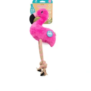 Beco Dual Material 'Fernando' Flamingo Dog toy - Pet Home | The Perfect Pet Supplies Shopping Experience