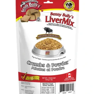 Benny Bully's, LiverMix Crumbs & Powder - Beef Liver - 454 g - Freeze Dried Dog Treat - Pet Home | The Perfect Pet Supplies Shopping Experience