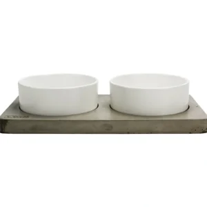 BeOneBreed, Bowl Duo on Concrete Base - Pet Home | The Perfect Pet Supplies Shopping Experience