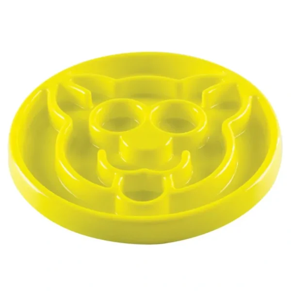 BeOneBreed, Feline, Slow Feeder - Yellow - 8" - Cat Auto Feeder - Pet Home | The Perfect Pet Supplies Shopping Experience