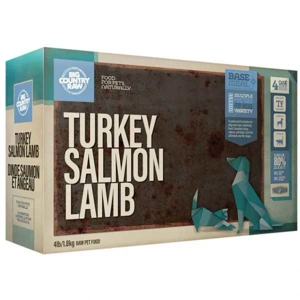 Big Country Raw, Turkey Salmon Lamb - 4 lb - Frozen Dog Food - Pet Home | The Perfect Pet Supplies Shopping Experience
