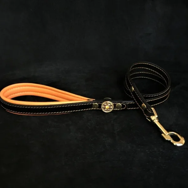 ''Bijou'' leather lead orange - Pet Home | The Perfect Pet Supplies Shopping Experience