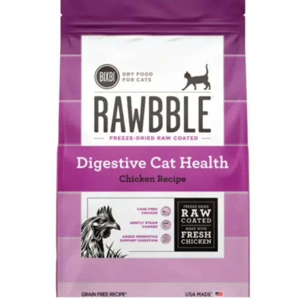 Bixbi Rawbble Dry Cat Food- Digestive Cat Health Chicken Recipe - Pet Home | The Perfect Pet Supplies Shopping Experience