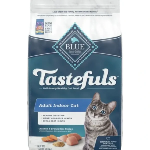 Blue Buffalo - Tastefuls Adult Indoor Chicken Brown Rice Dry Cat Food - Pet Home | The Perfect Pet Supplies Shopping Experience
