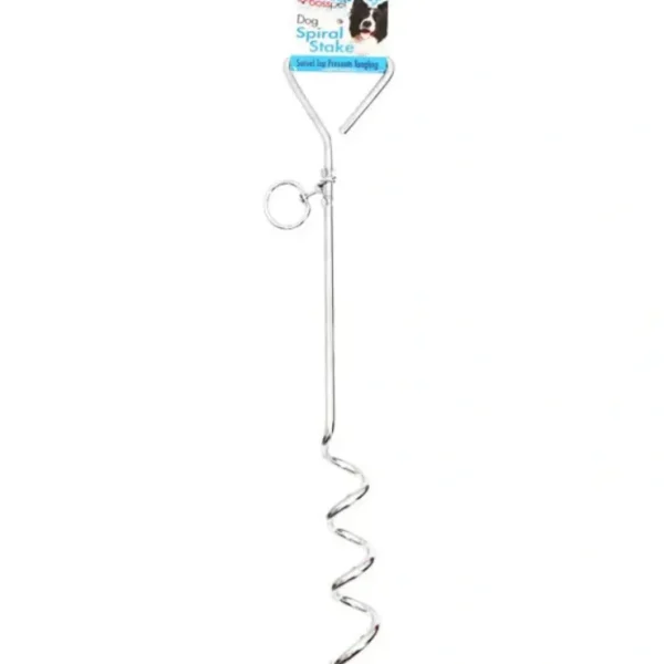 Boss Pet Spiral Tie-Out Stakes - Pet Home | The Perfect Pet Supplies Shopping Experience