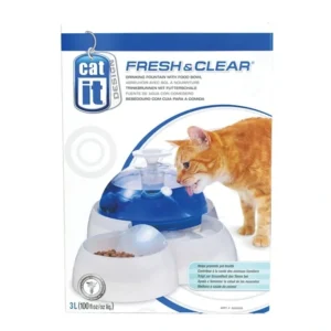 Catit Design Fresh & Clear Cat Drinking Fountain w/ Food Bowl - Pet Home | The Perfect Pet Supplies Shopping Experience