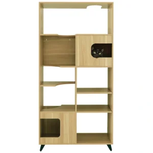 4 Cats & Dogs Home Furnishing Inc., Clifford Shelf - Oak - Pet Home | The Perfect Pet Supplies Shopping Experience