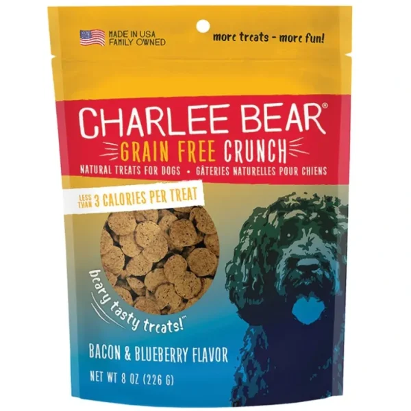 Charlee Bear, Grain Free Treat - Bacon & Blueberry - 227 g - Pet Home | The Perfect Pet Supplies Shopping Experience