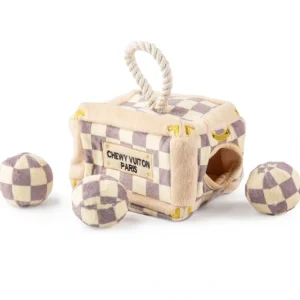 Checker Chewy Vuiton Trunk Activity House - Pet Home | The Perfect Pet Supplies Shopping Experience
