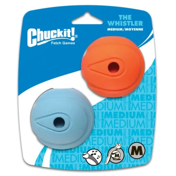 Chuckit!, Whistle Ball - 2 Pk - Toss Dog Toy - Pet Home | The Perfect Pet Supplies Shopping Experience