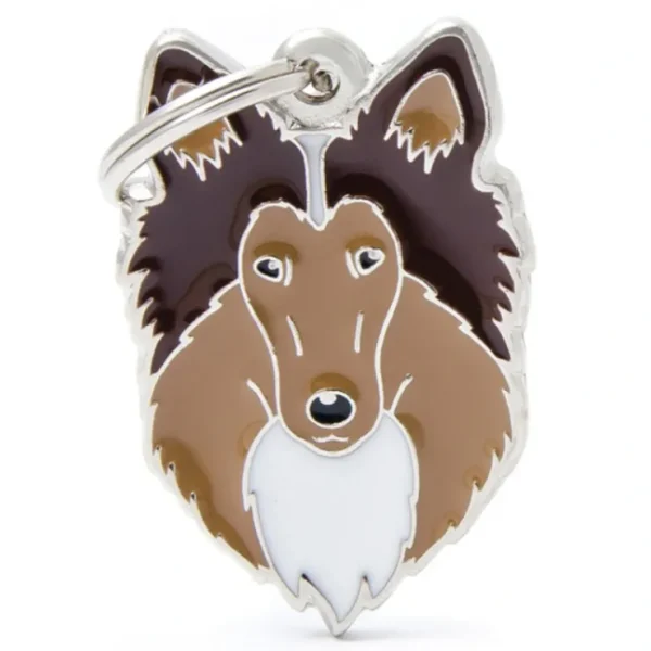 *CLEARANCE* Pet ID Tag Friends Collie 3.8cm x 2.6cm - Pet Home | The Perfect Pet Supplies Shopping Experience