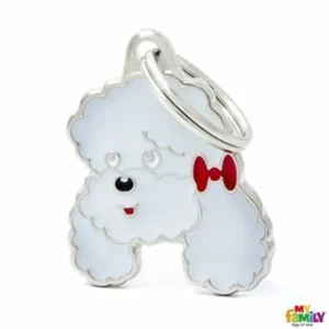 *CLEARANCE* Pet ID Tag Grey Friends Poodle 2.7cm x 2.5cm - Pet Home | The Perfect Pet Supplies Shopping Experience