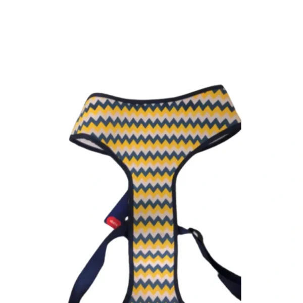 **CLEARANCE*Weatherbeeta Comfort Dog Harness Blue and Yellow Chevron Medium - Pet Home | The Perfect Pet Supplies Shopping Experience