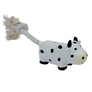 Coastal Pet Lil Pals Cow Latex & Rope Toy - Pet Home | The Perfect Pet Supplies Shopping Experience