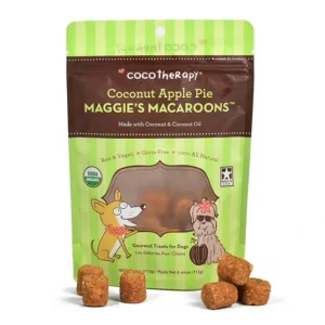 CocoTherapy Maggie's Macaroons Coconut Apple Pie - Organic Coconut Treat for Dogs (4 oz) - Pet Home | The Perfect Pet Supplies Shopping Experience
