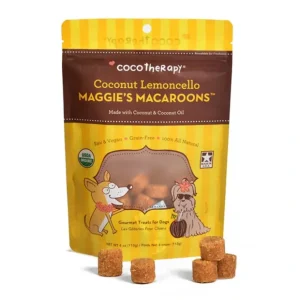 CocoTherapy Maggie's Macaroons Coconut Lemoncello - Organic Coconut Treat for Dogs (4 oz) - Pet Home | The Perfect Pet Supplies Shopping Experience