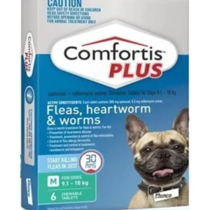 Comfortis Plus Dog 9.1 - 18kg Green 6 pack - Pet Home | The Perfect Pet Supplies Shopping Experience