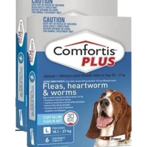 Comfortis Plus Dog 18.1-27kg Blue 12 pack - Pet Home | The Perfect Pet Supplies Shopping Experience