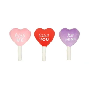 Conversation Hearts Dog Toys, Valentine's Day, Set of 3 - Pet Home | The Perfect Pet Supplies Shopping Experience
