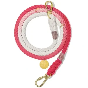 Coral Ombre Cotton Rope Dog Leash, Adjustable - Pet Home | The Perfect Pet Supplies Shopping Experience