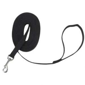 Cotton Web Dog Training Leash, Black, 5/8" x 30' - Pet Home | The Perfect Pet Supplies Shopping Experience