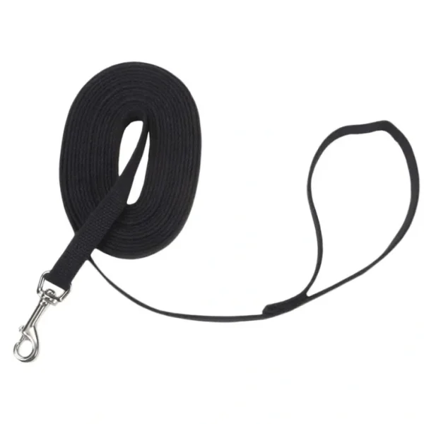 Cotton Web Dog Training Leash, Black, 5/8" x 30' - Pet Home | The Perfect Pet Supplies Shopping Experience