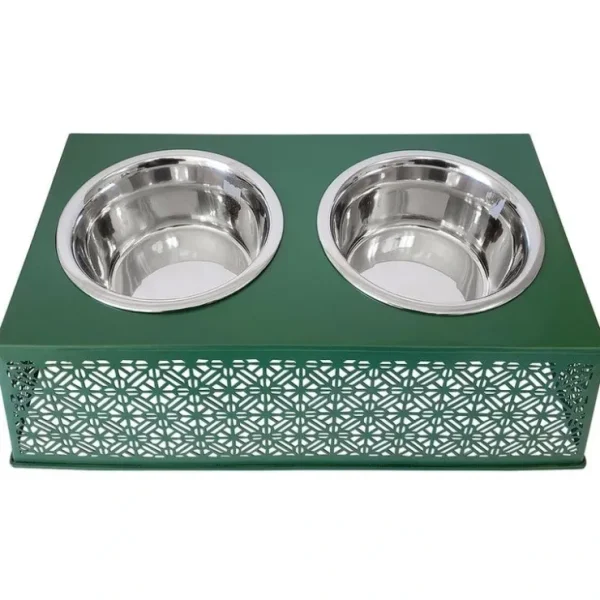 Country Metal Design Double Diner - Pet Home | The Perfect Pet Supplies Shopping Experience