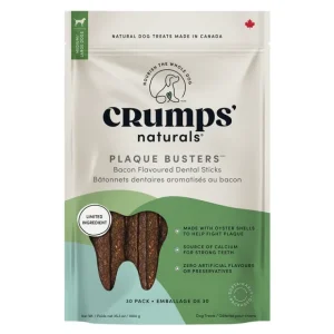 Crumps' Naturals, Plaque Busters 7" - Bacon - 30pk - Dog Treat - Pet Home | The Perfect Pet Supplies Shopping Experience