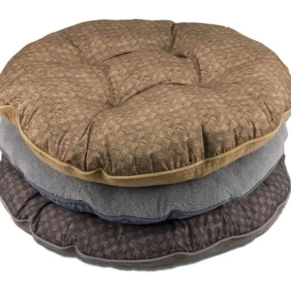 Dallas Manufacturing Company Cozy Pet Round Plaid Reversible Pet Bed - Pet Home | The Perfect Pet Supplies Shopping Experience