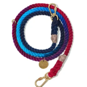 Dark Multi Ombre Cotton Rope Dog Leash, Adjustable - Pet Home | The Perfect Pet Supplies Shopping Experience