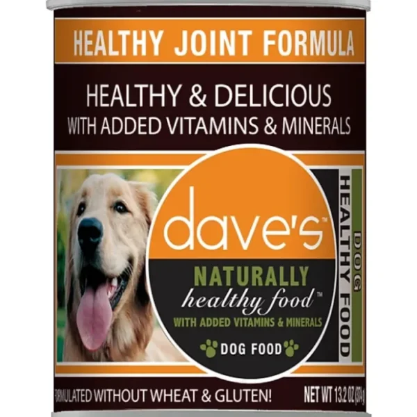 Daves Naturally Healthy Joint Formula Canned Dog Food (13 oz Single Can) - Pet Home | The Perfect Pet Supplies Shopping Experience