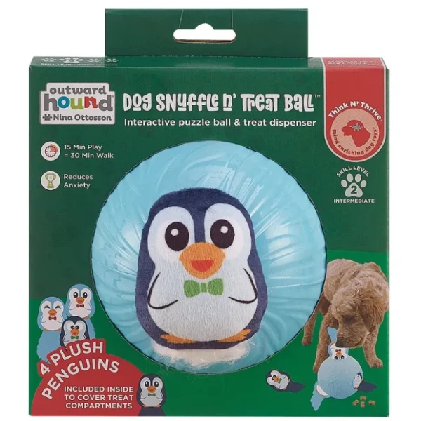 Dog Snuffle N' Treat Ball Puzzle - Blue - Small - Pet Home | The Perfect Pet Supplies Shopping Experience