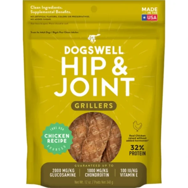 Dogswell Hip & Joint Grillers Treats, Chicken Recipe - Pet Home | The Perfect Pet Supplies Shopping Experience