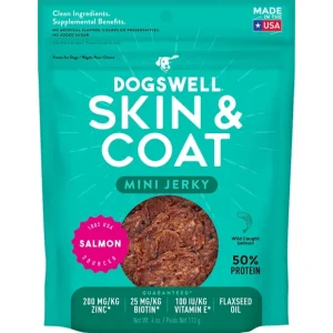 Dogswell Skin & Coat Mini Jerky Treats Salmon - Pet Home | The Perfect Pet Supplies Shopping Experience