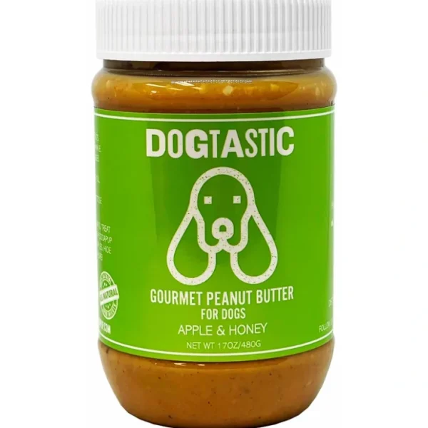 Dogtastic Gourmet Peanut Butter for Dogs - Apple & Honey Flavor - Pet Home | The Perfect Pet Supplies Shopping Experience