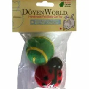 Doyen Cat Felt Ball Ladybug - Pet Home | The Perfect Pet Supplies Shopping Experience