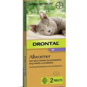 Drontal Cat 4kg Ellipsoid Worming Tablets x 2 - Pet Home | The Perfect Pet Supplies Shopping Experience