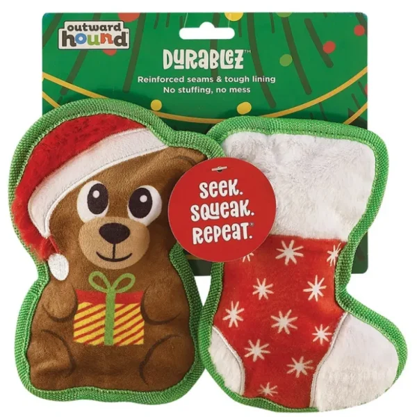 Durablez - Bear & Stocking - XSmall - 2PK - Pet Home | The Perfect Pet Supplies Shopping Experience