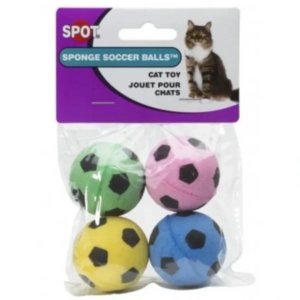 Ethical Pet SPOT Sponge Soccer Balls Cat Toy - Pet Home | The Perfect Pet Supplies Shopping Experience