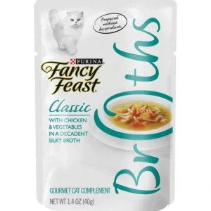 Best Sale Fancy Feast Classic Broths with Chicken &Vegetables Supplemental Cat Food Pouches - Pet Home | The Perfect Pet Supplies Shopping Experience Shop All