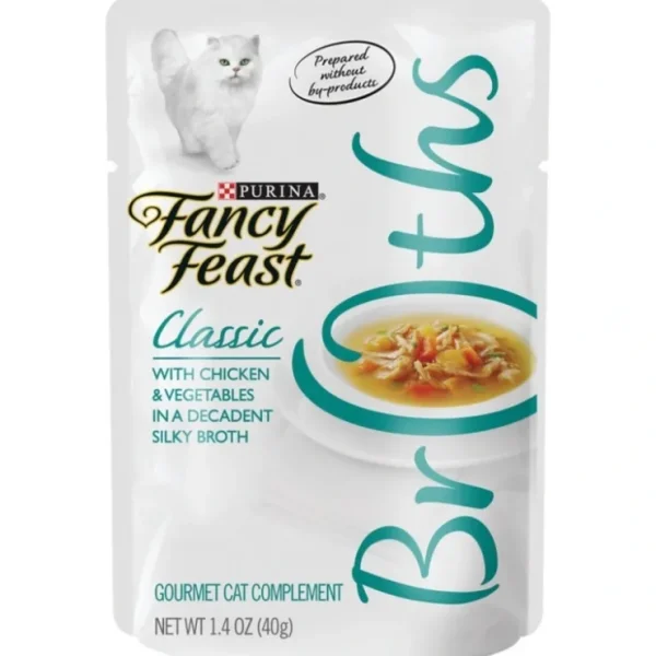 Best Sale Fancy Feast Classic Broths with Chicken &Vegetables Supplemental Cat Food Pouches - Pet Home | The Perfect Pet Supplies Shopping Experience Shop All