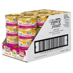 Store Fancy Feast Grilled Chicken & Cheddar Cheese Feast in Gravy 85g x 24 (Case) - Pet Home | The Perfect Pet Supplies Shopping Experience Shop All