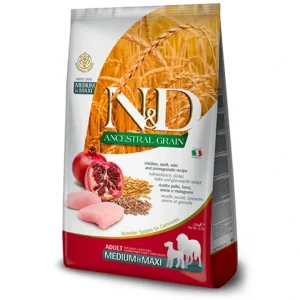 Store Farmina N&D Ancestral Grain Canine Chicken & Pomegranate Medium & Maxi Adult Food (33 Lbs) - Pet Home | The Perfect Pet Supplies Shopping Experience Shop All