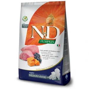 Best Farmina N&D Pumpkin Formula Medium & Maxi Lamb & Blueberry Puppy Food (26.4-lb) - Pet Home | The Perfect Pet Supplies Shopping Experience Shop All