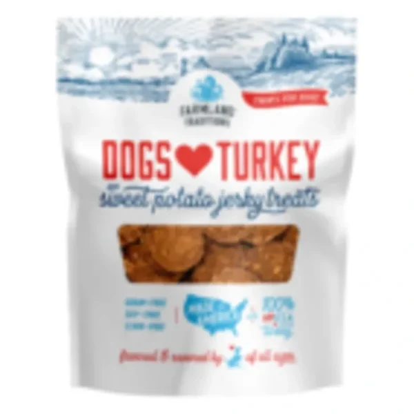 Discount Farmland Traditions Dogs Love Turkey & Sweet Potato Jerky Treats - Pet Home | The Perfect Pet Supplies Shopping Experience Dogs