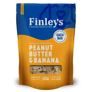 Best Finley's Peanut Butter Banana Crunchy Biscuits Dog Treats (12 oz) - Pet Home | The Perfect Pet Supplies Shopping Experience Shop All